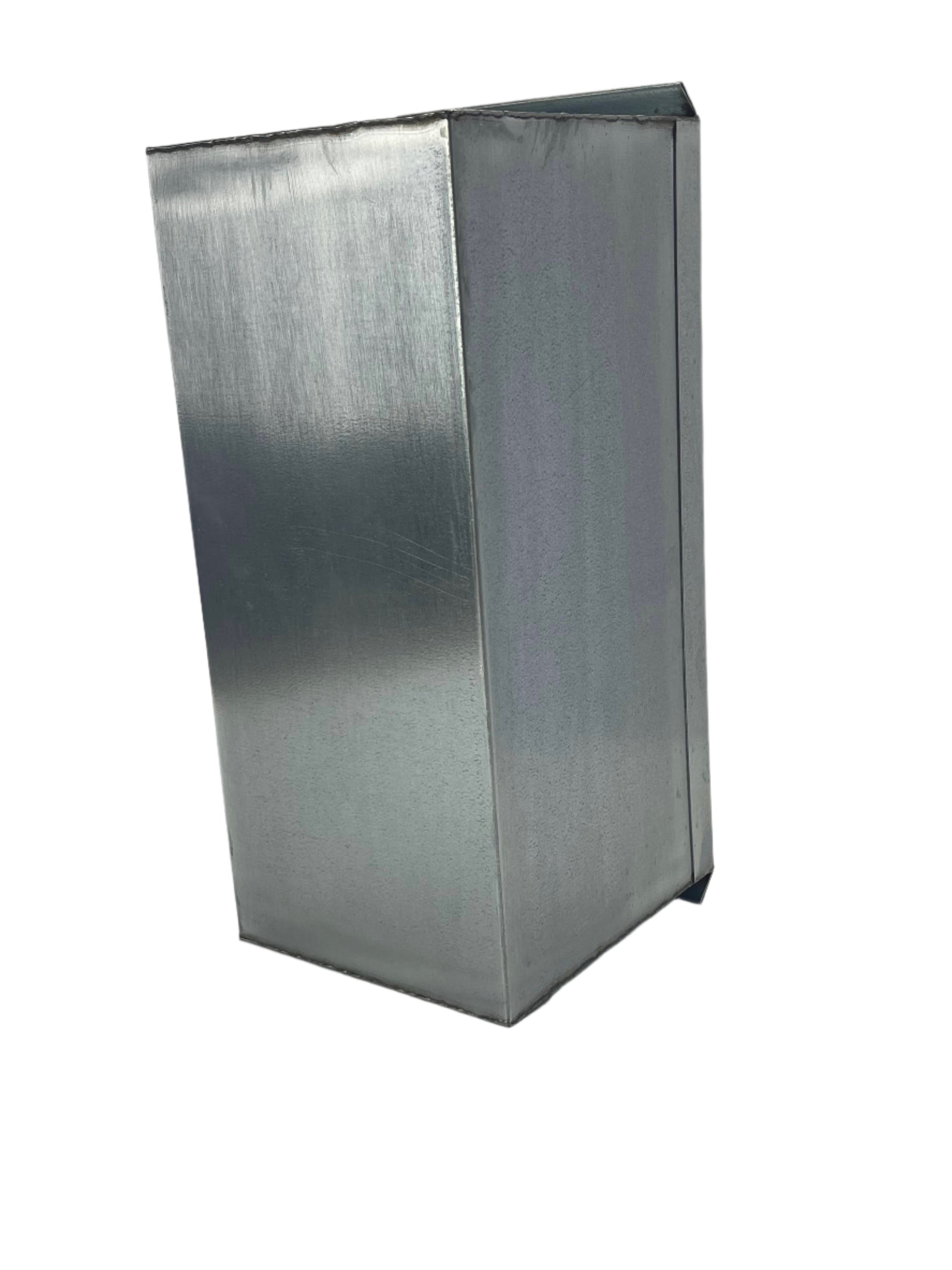 Spartan Gel Mold 18L x 8W x 9H Box standing on end showing bottom and right side