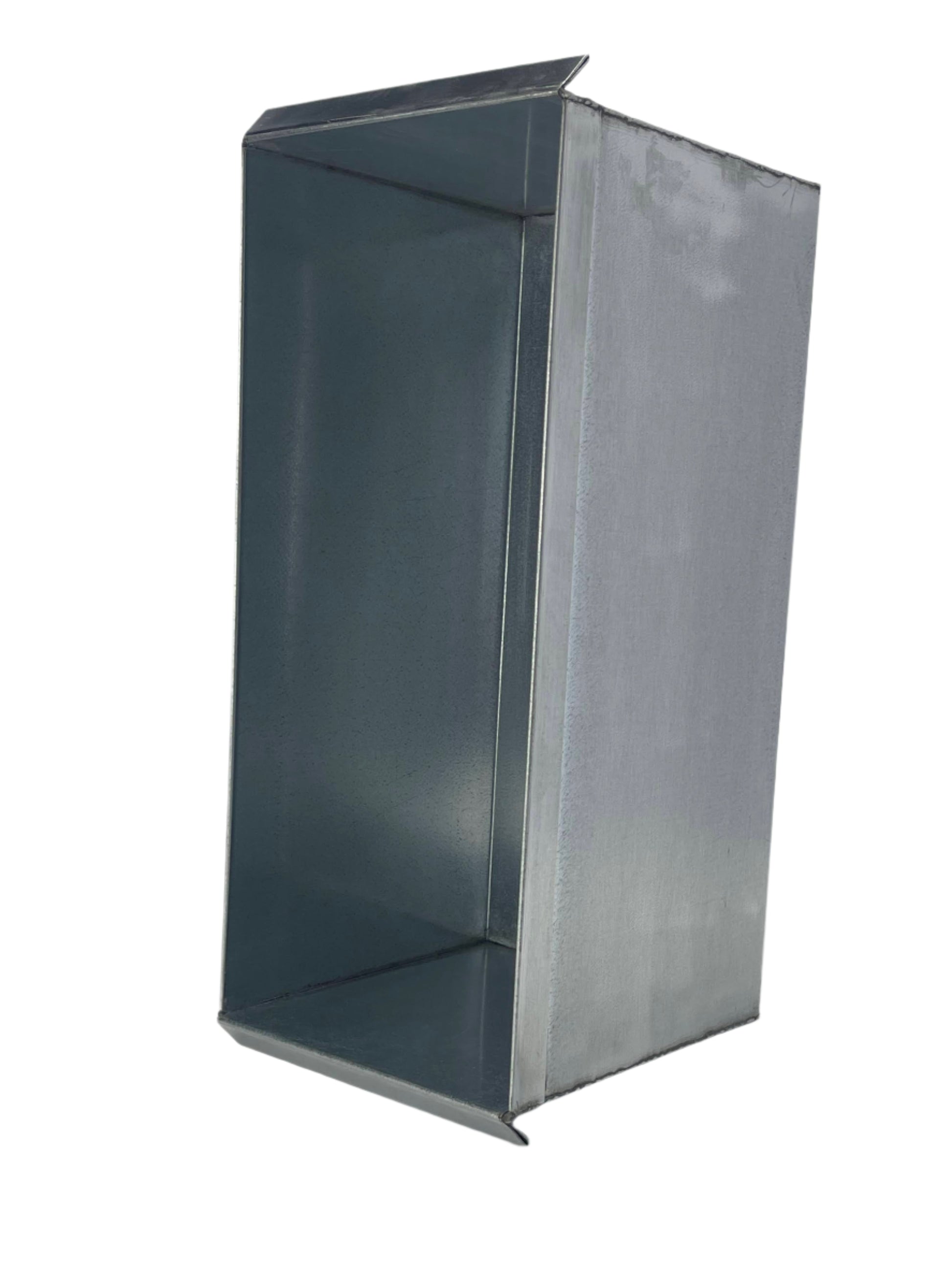 Spartan Gel Mold 18L x 8W x 9H Box stand on end showing inside and right side