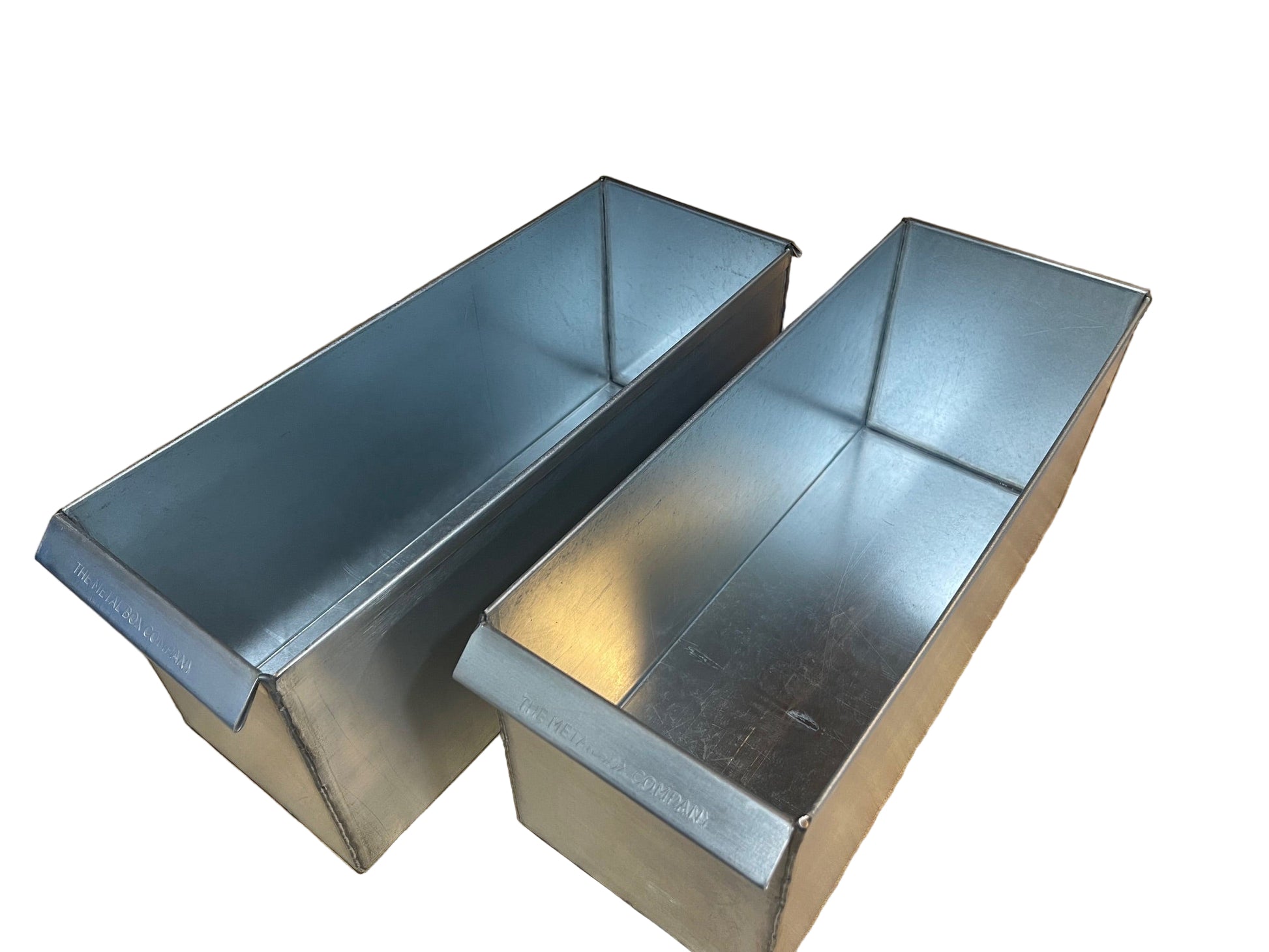 2 pack of FBI Gel Mold 16L x 6W x 7H Box top down showing inside and spun to righ