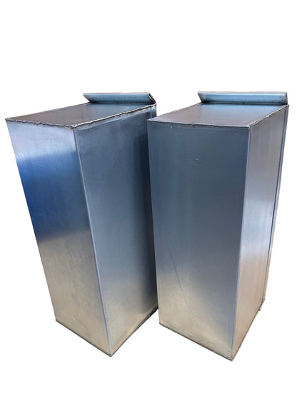 2 pack FBI Gel Mold 16L x 6W x 7H Boxes standing showing bottom spun to right