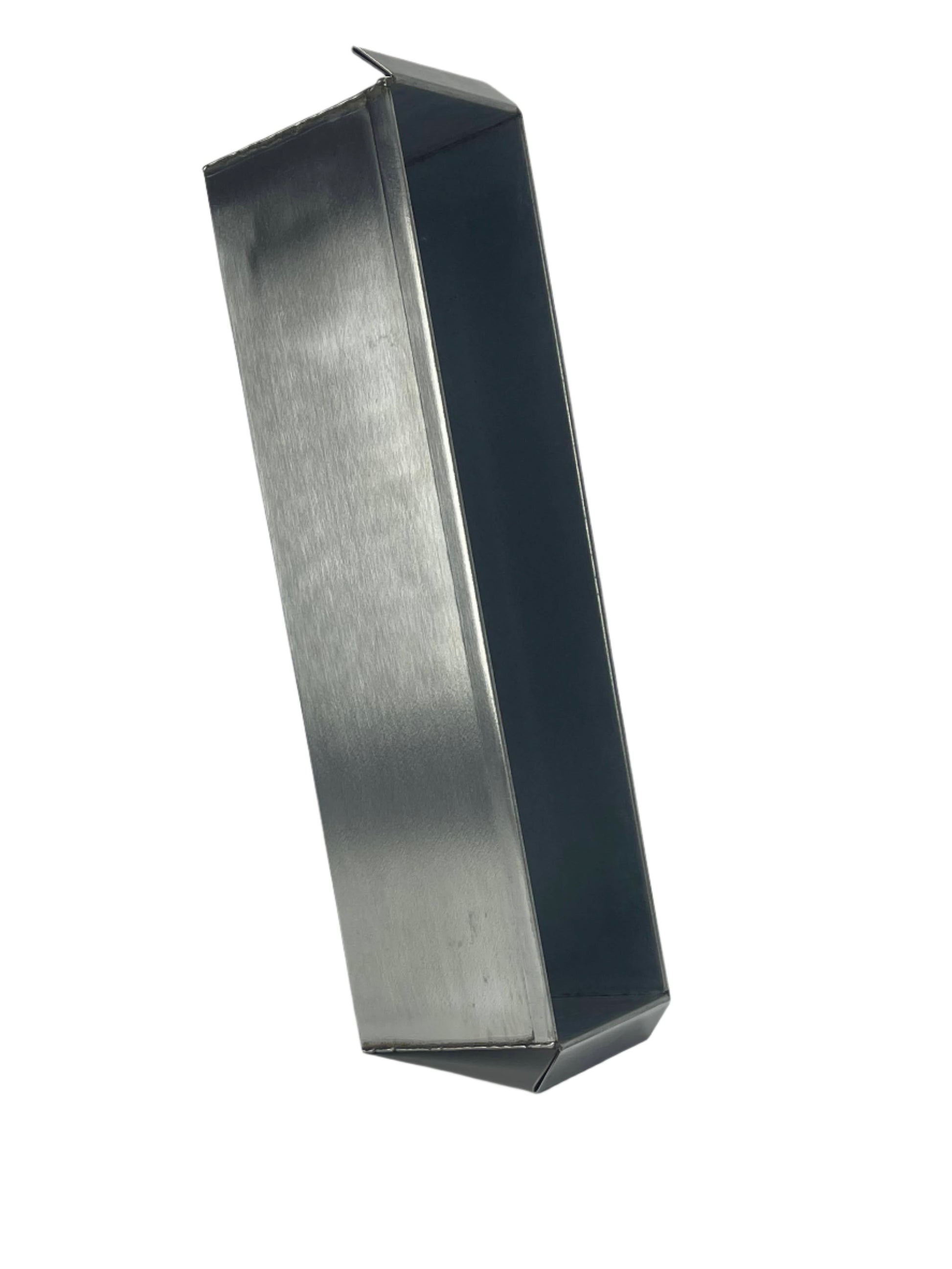 Air Rifle XL Gel Mold 18L x 4W x 5H Box diagonal view standing on end showing left side and inside of the box