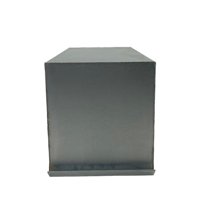Long Range Gel Mold 20L x 10W x 11H Box is upside-down showing end and bottom 